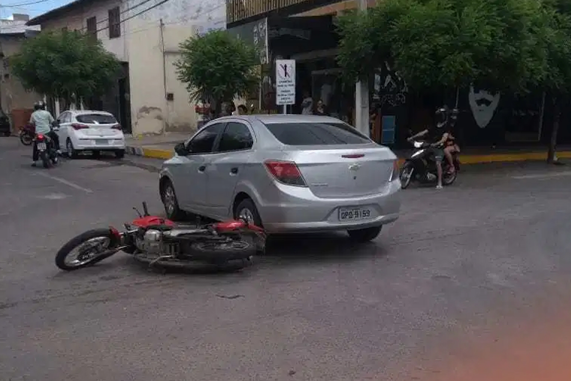Homem foi preso em acidente de trânsito dirigindo embriagado e sem habilitação em Crateús