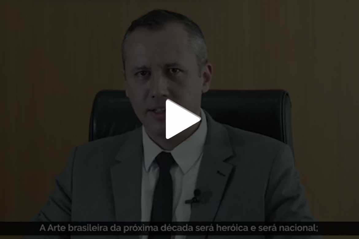 Secretário nacional da Cultura, Roberto Alvim faz discurso sobre artes semelhante ao de ministro da Propaganda de Hitler