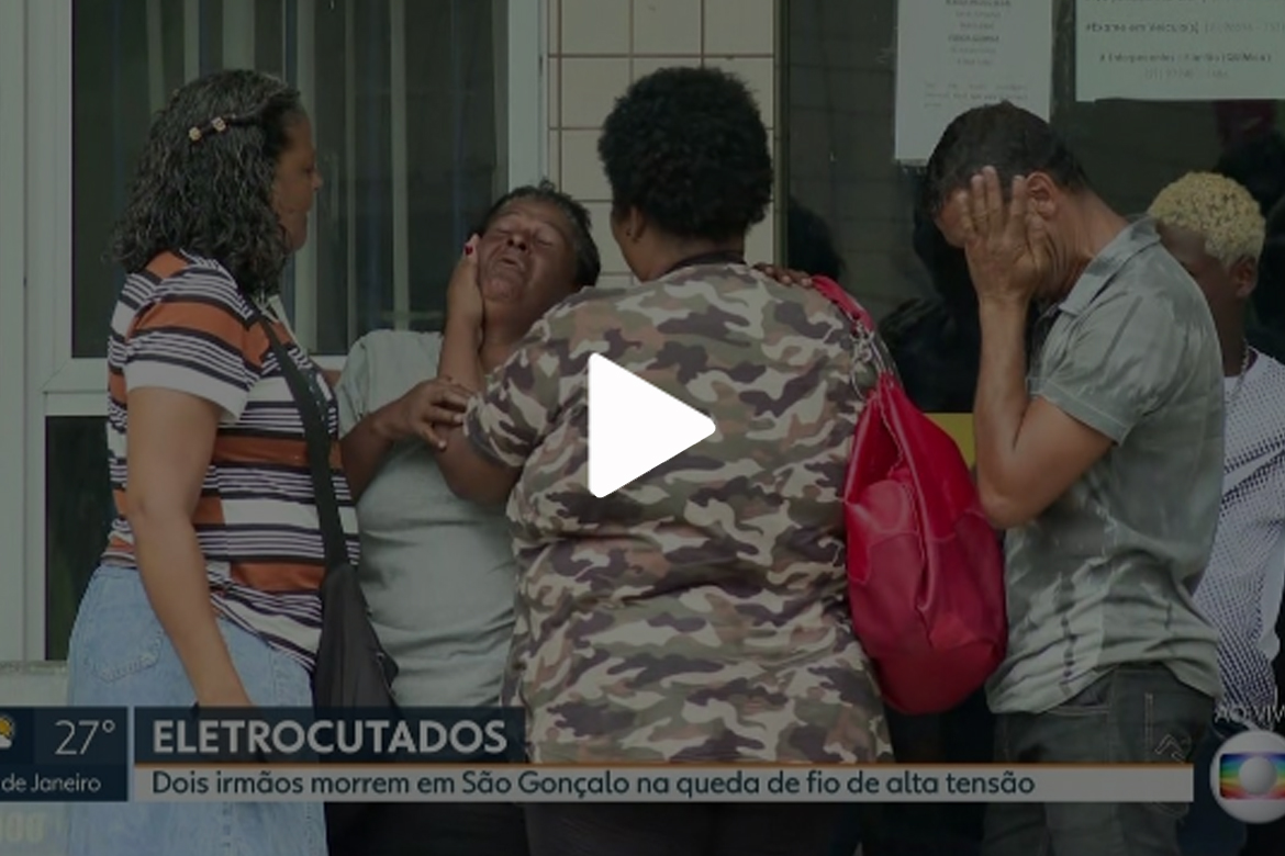 Família diz que fio de alta tensão que atingiu meninos em São Gonçalo, no RJ, estava solto