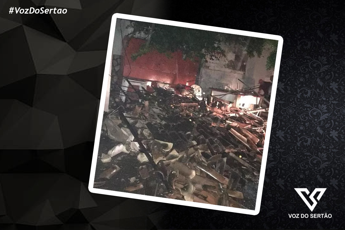 Teto de estrutura desaba e deixa três pessoas feridas, em Arneiroz, no Ceará