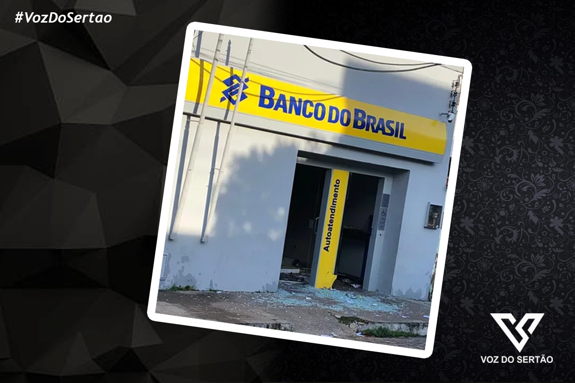 Agência bancária é atacada e fica parcialmente destruída em Morrinhos, no Ceará