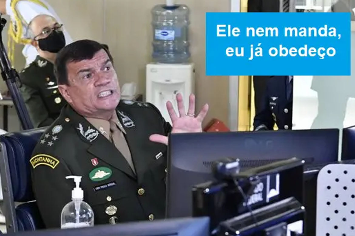 Exército virou ‘Pazuelo’: um manda, o outro obedece