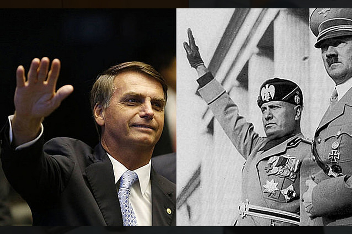 Pesquisa no Google sobre o fascismo reúne Jair Bolsonaro, Mussolini e Hitler