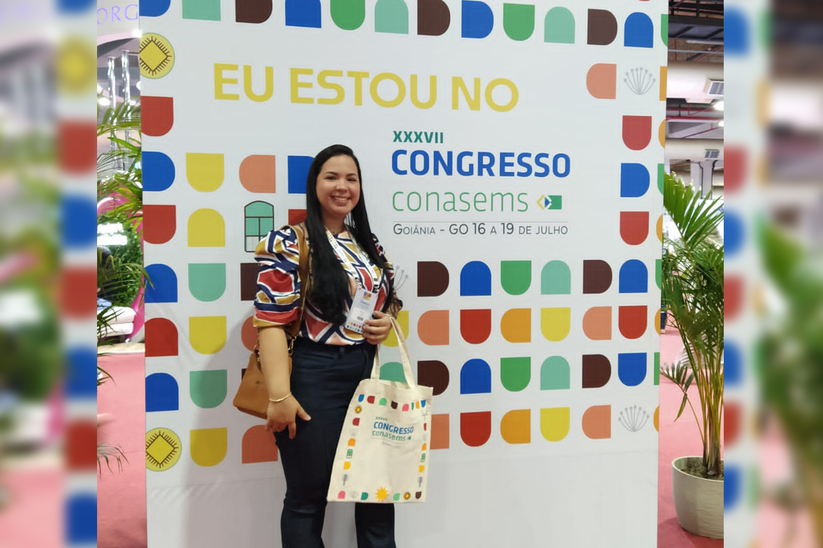Poranga apresenta trabalho sobre vacinas no XXXVII Congresso do Conasems em Goiânia