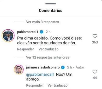 Pablo Marçal e Jair Bolsonaro batem boca nas redes sociais