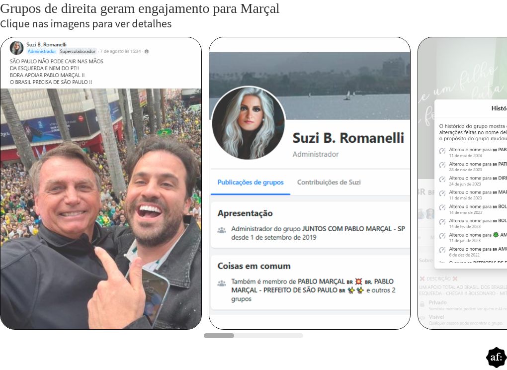 Grupos pró-Bolsonaro mudam de nome para apoiar Marçal