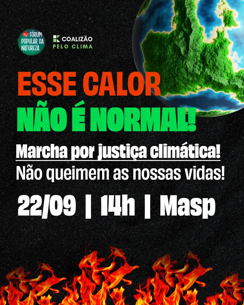 Movimentos populares convocam atos por justiça climática