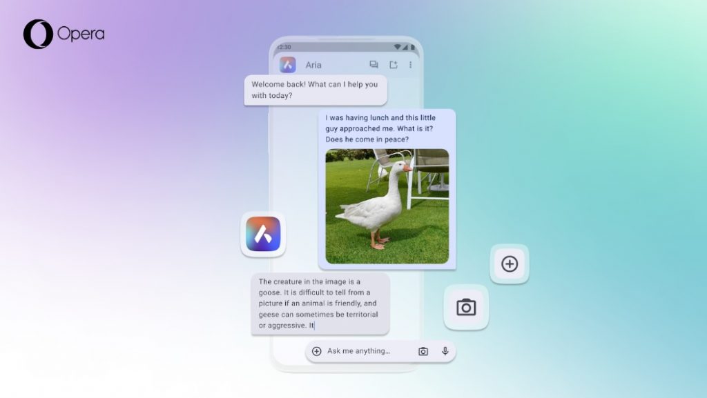 Recurso de IA do Opera chega ao navegador mobile