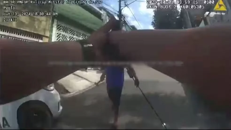 Câmera corporal filma PM matando homem em São Paulo