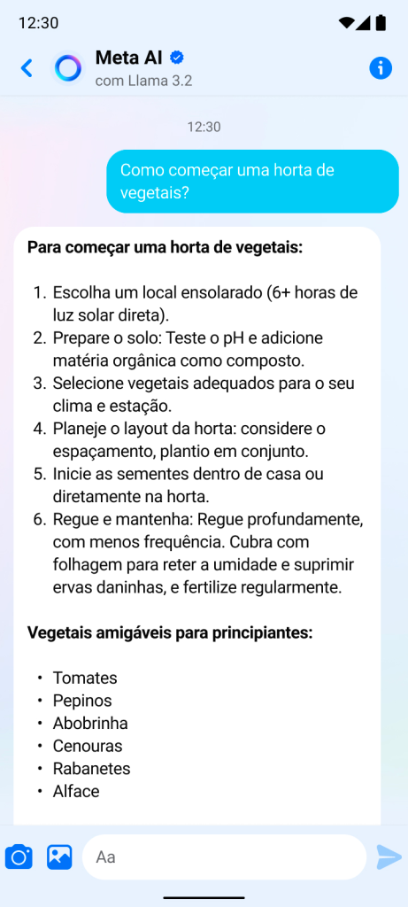 WhatsApp, Instagram e Facebook recebem IA da Meta no Brasil