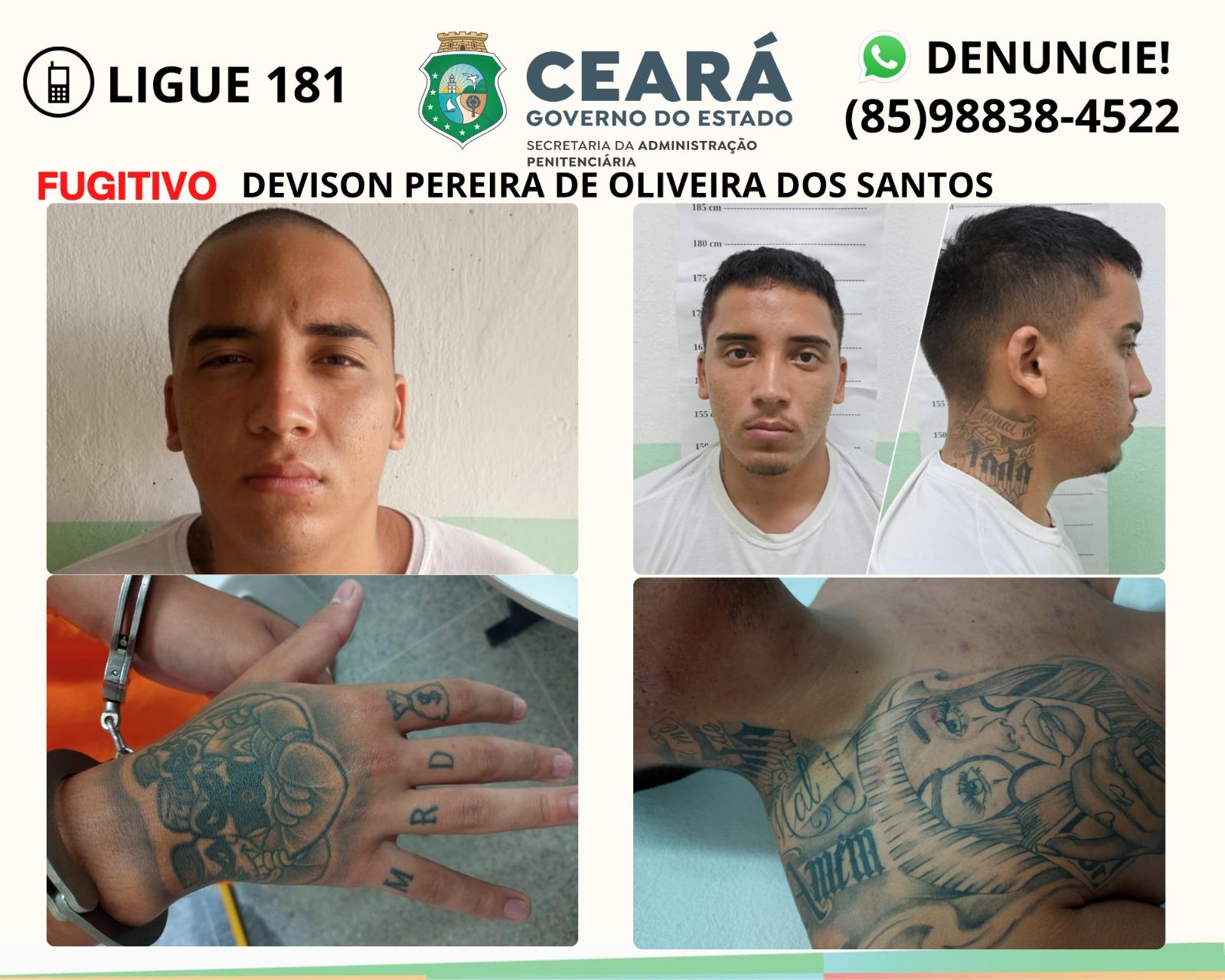 De acusados de homicídio a tráfico de drogas: cinco detentos fogem de presídio em Itaitinga - Segurança