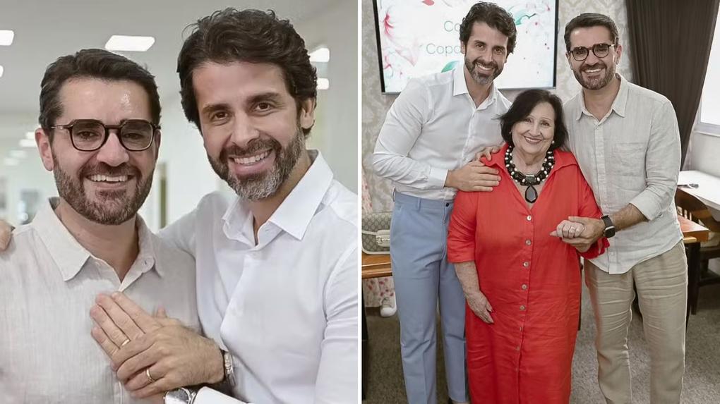 Apresentador Marcelo Cosme se casa com cardiologista Frankel Brandão: 'Maridos e cúmplices' - Zoeira