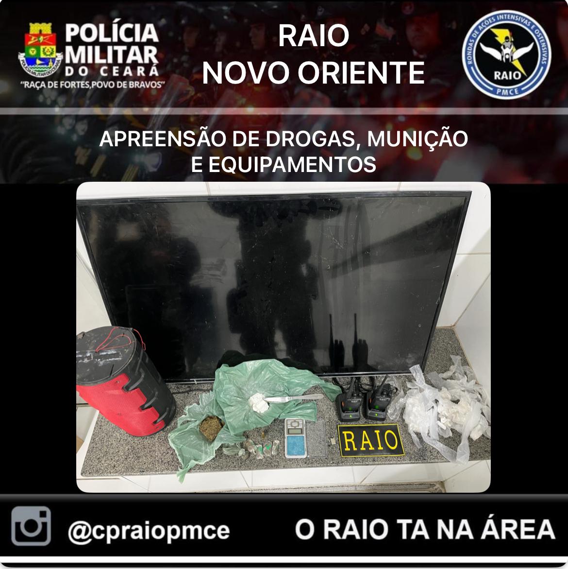 Policiais apreendem drogas, balança de precisão e rádios comunicadores em Quiterianópolis – Blog Tony Sales