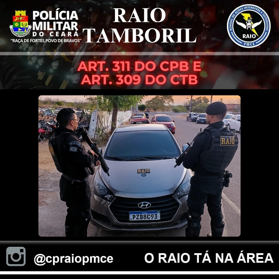 Raio apreende veículo possivelmente  clonado em Tamboril – Blog Tony Sales