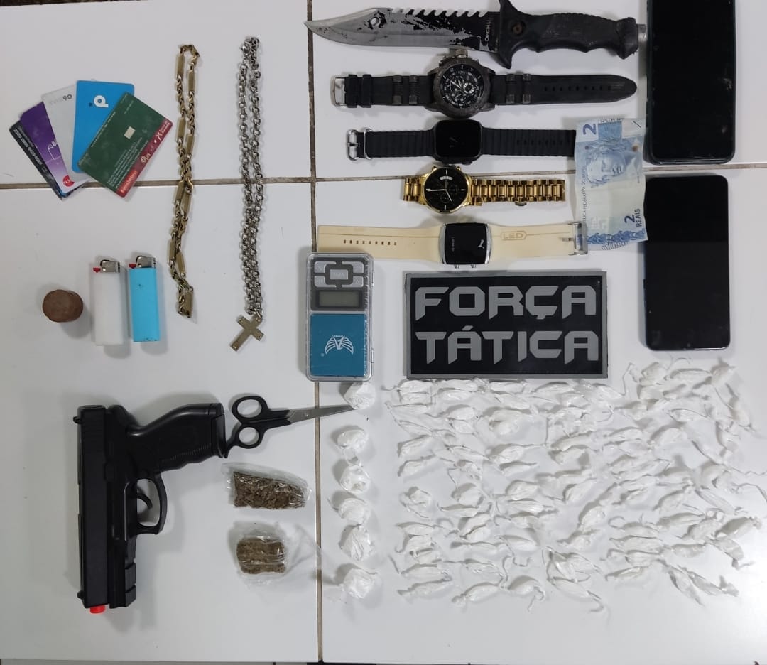 FORÇA TÁTICA REALIZA PRISÃO POR TRÁFICO DE DROGA EM NOVA RUSSAS – Blog Tony Sales