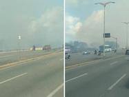 Incêndio atinge área próxima ao Aeroporto Internacional de Fortaleza neste sábado (23) - Ceará
