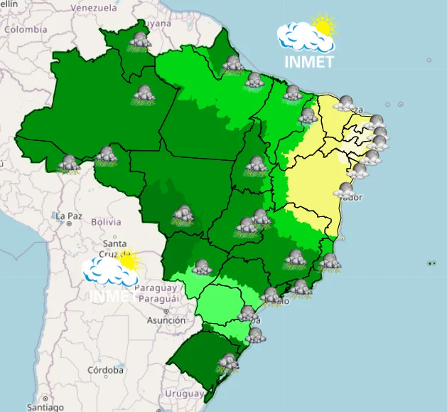 Dezembro começa com muitas chuvas na maior parte do país 