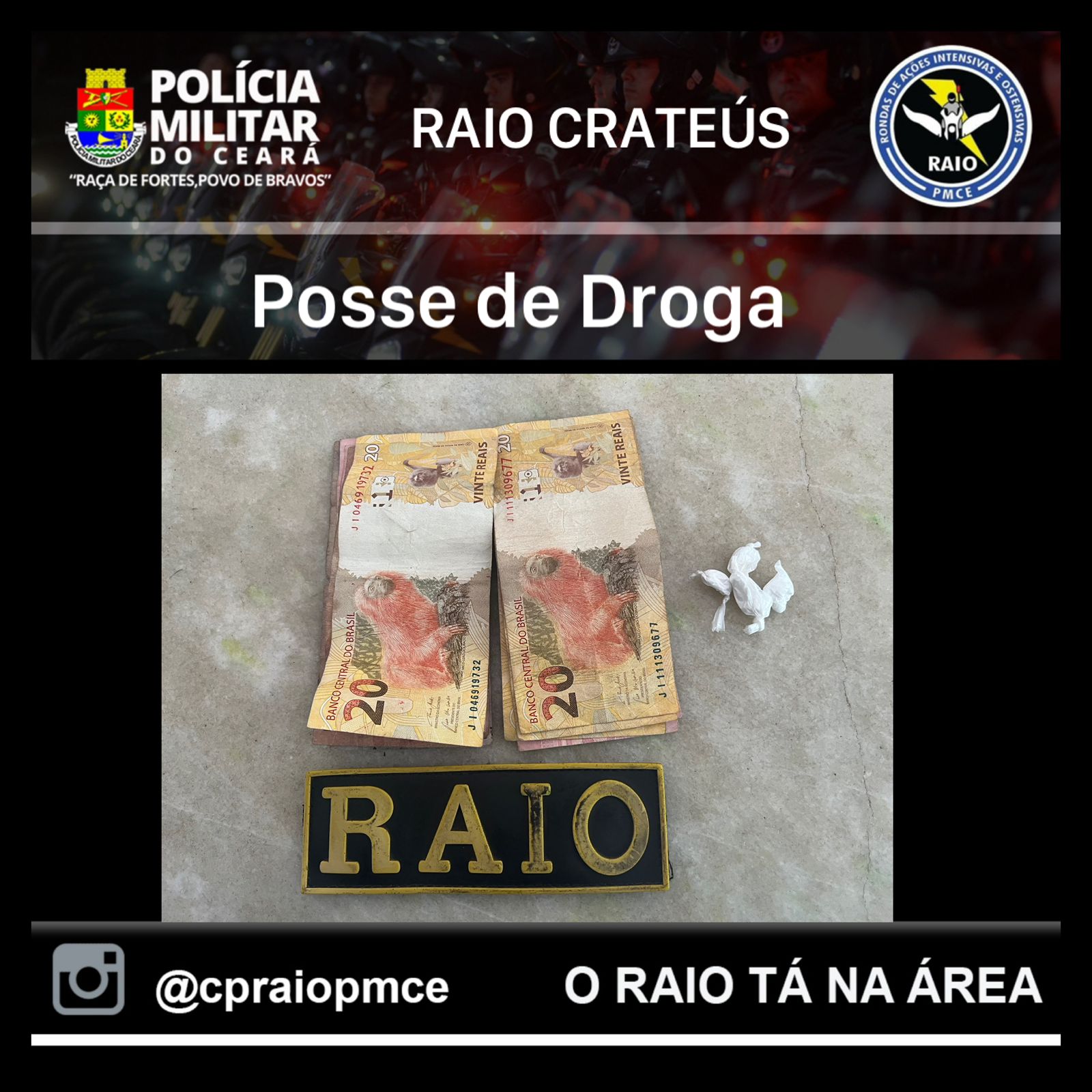 Apreensão de droga na cidade de Crateús – Blog Tony Sales