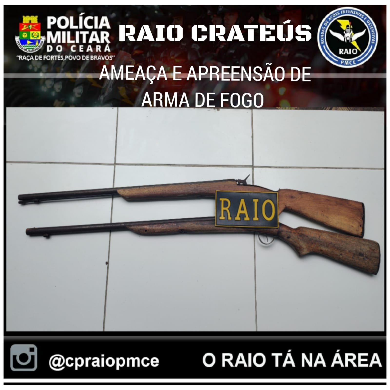 CASO DE AMEAÇA E APREENSÃO DE ARMAS DE FOGO EM IPAPORANGA – Blog Tony Sales