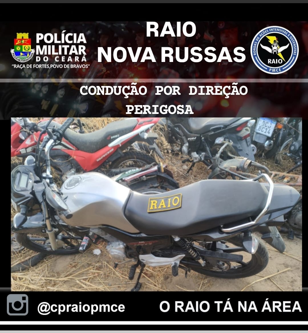 ACUSADO DE DIREÇÃO PERIGOSA EM NOVA RUSSAS FOI CONDUZIDO PARA A DELEGACIA – Blog Tony Sales