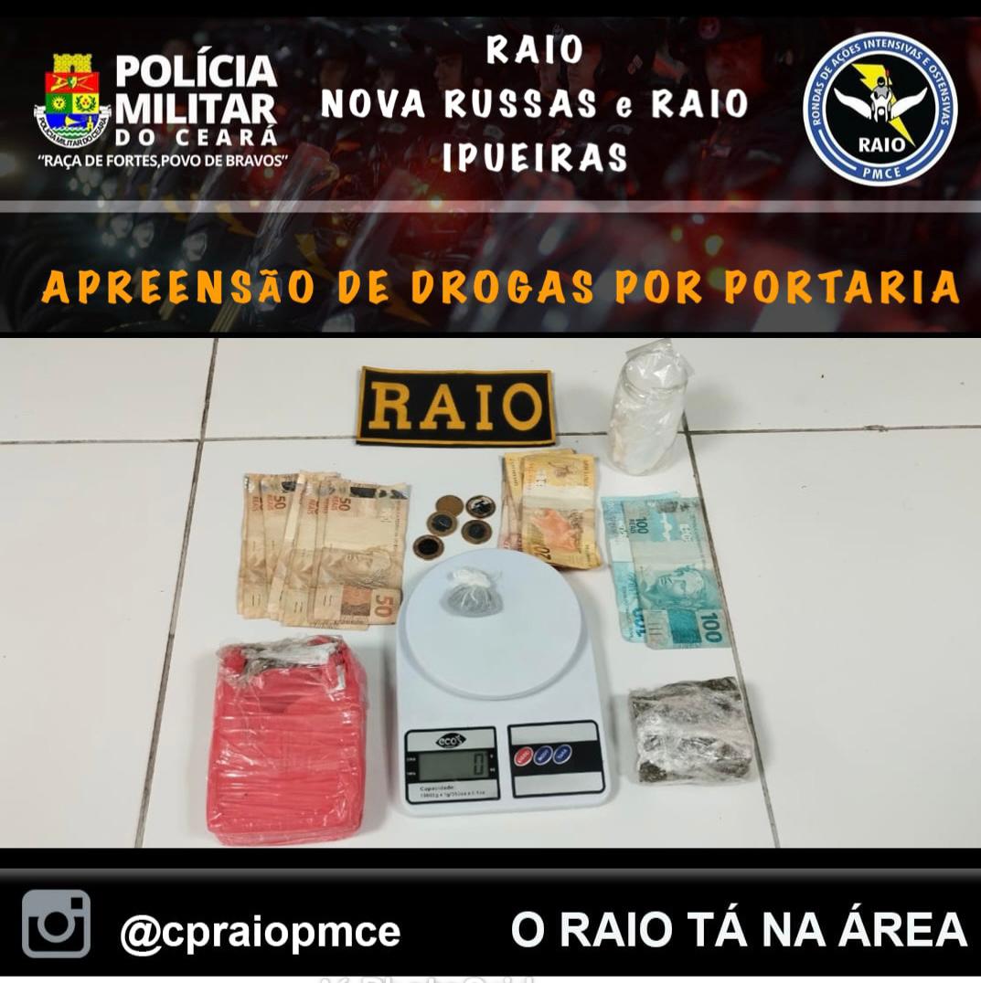 RAIO APREENDE DROGAS NO MUNICÍPIO DE ARARENDÁ – Blog Tony Sales