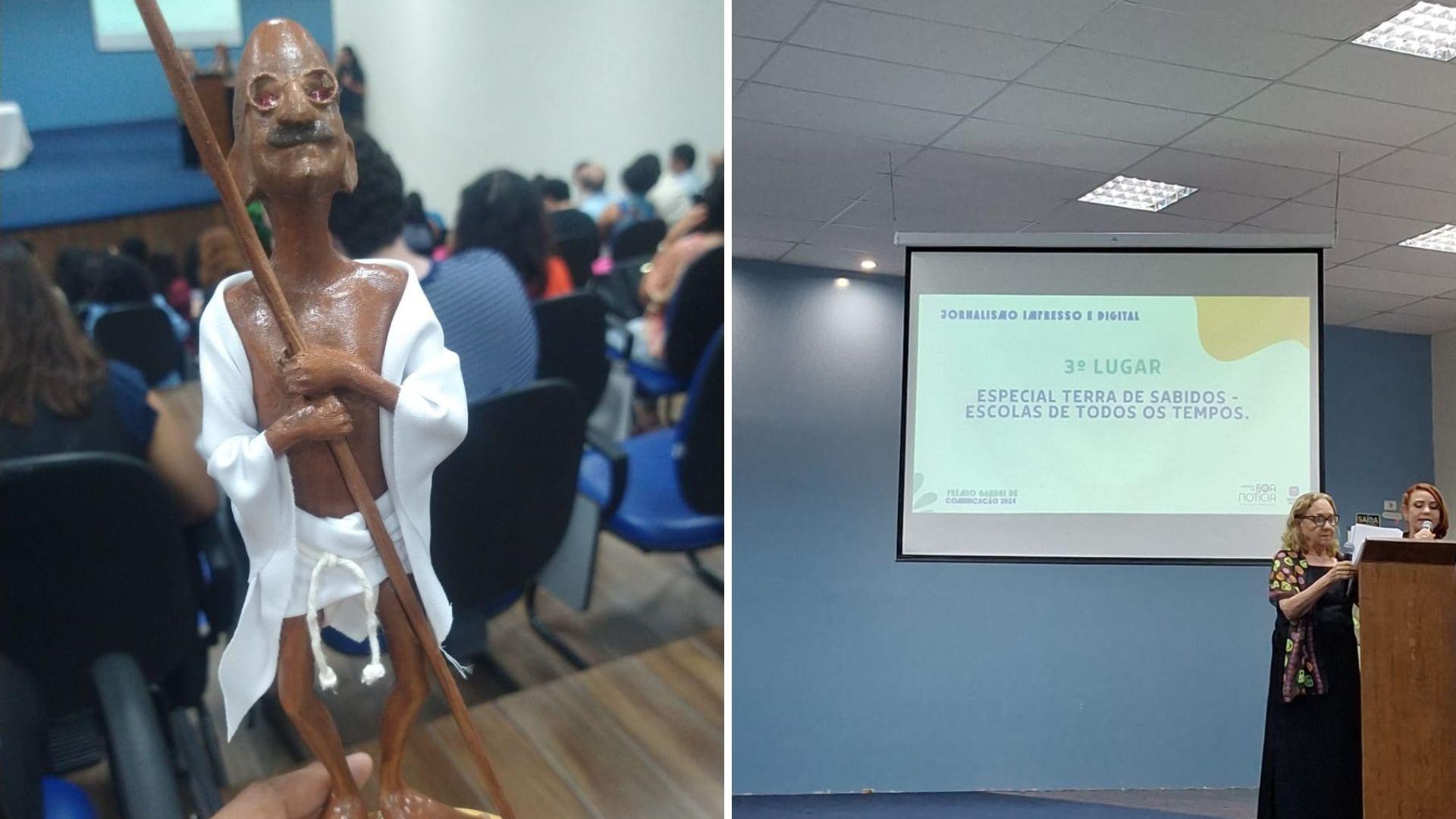 Jornalistas do Diário do Nordeste e TV Verdes Mares recebem Prêmio Gandhi de Comunicação de 2024 - Ceará