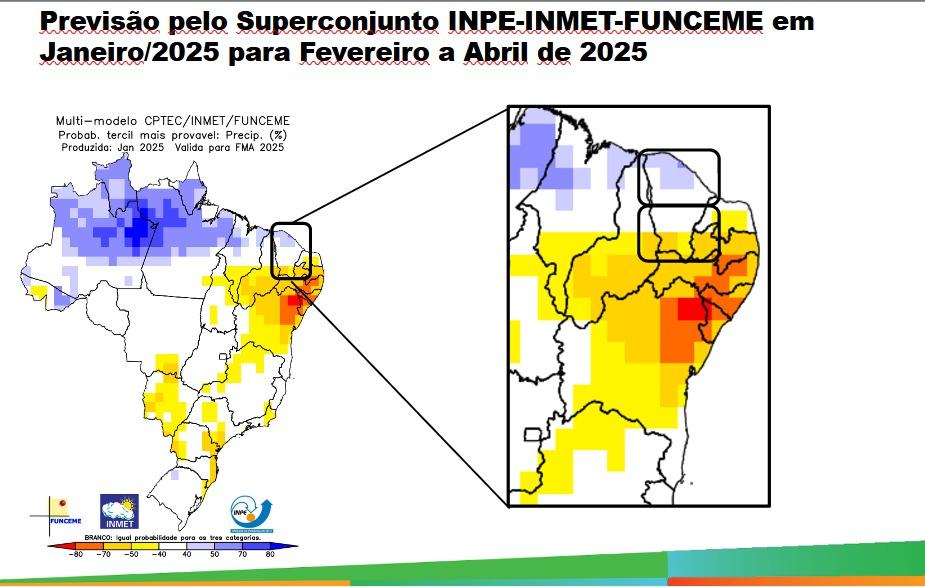 Chuva acima ou abaixo da média? Regiões do Ceará terão tendências diferentes entre fevereiro e abril - Ceará