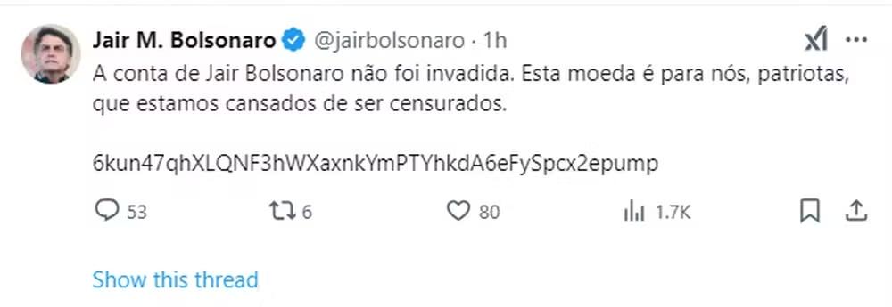 Conta de Jair Bolsonaro em rede social é hackeada pela segunda vez em uma semana, diz filho do ex-presidente - PontoPoder