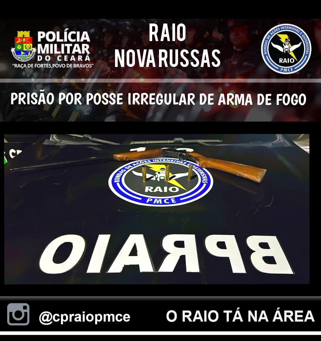 POSSE IRREGULAR DE ARMA DE FOGO EM NOVA RUSSAS. – Blog Tony Sales