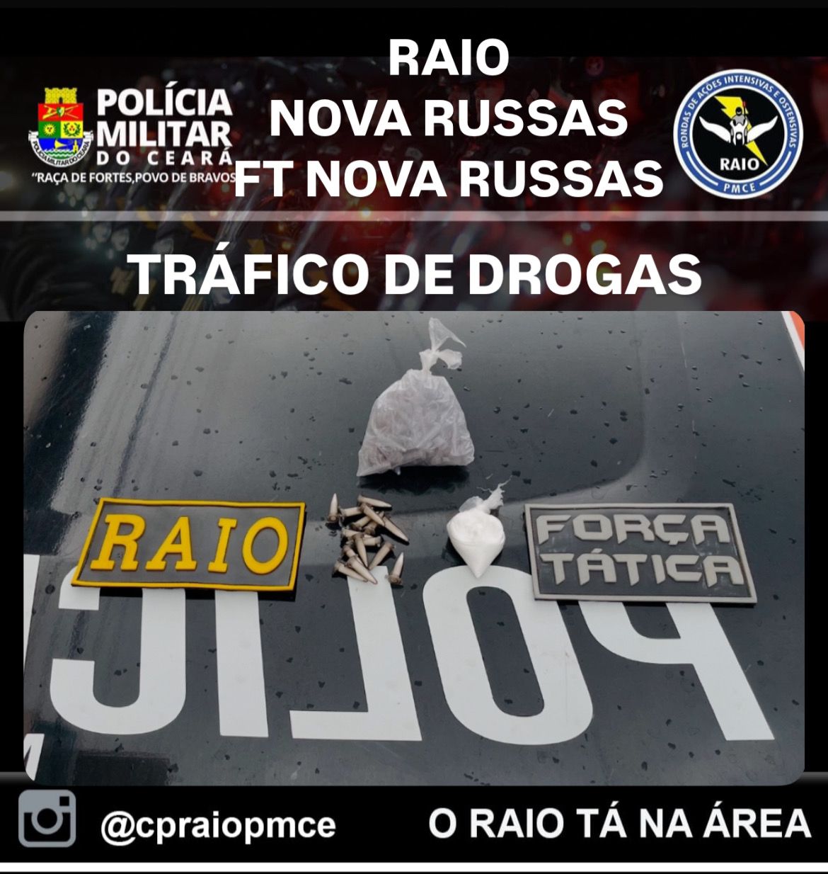 Força Tática e Raio Nova Russas realizam prisão por tráfico de drogas em Monsenhor Tabosa – Blog Tony Sales