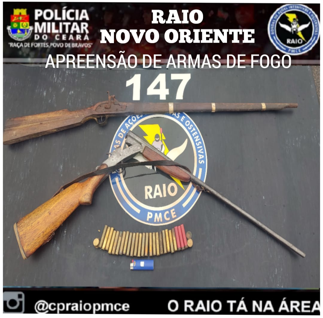 RAIO APREENDE ARNAS DE FOGO EM NOVO ORIENTE – Blog Tony Sales