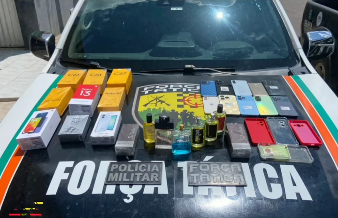 Policiais militares recuperam produtos que haviam sido furtados de loja na cidade de Quiterianópolis – Blog Tony Sales