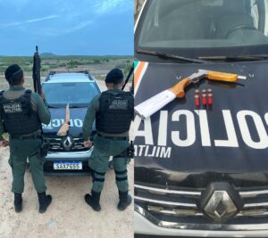 Polícia Militar apreende duas armas de fogo durante ações distintas na cidade de Milhã