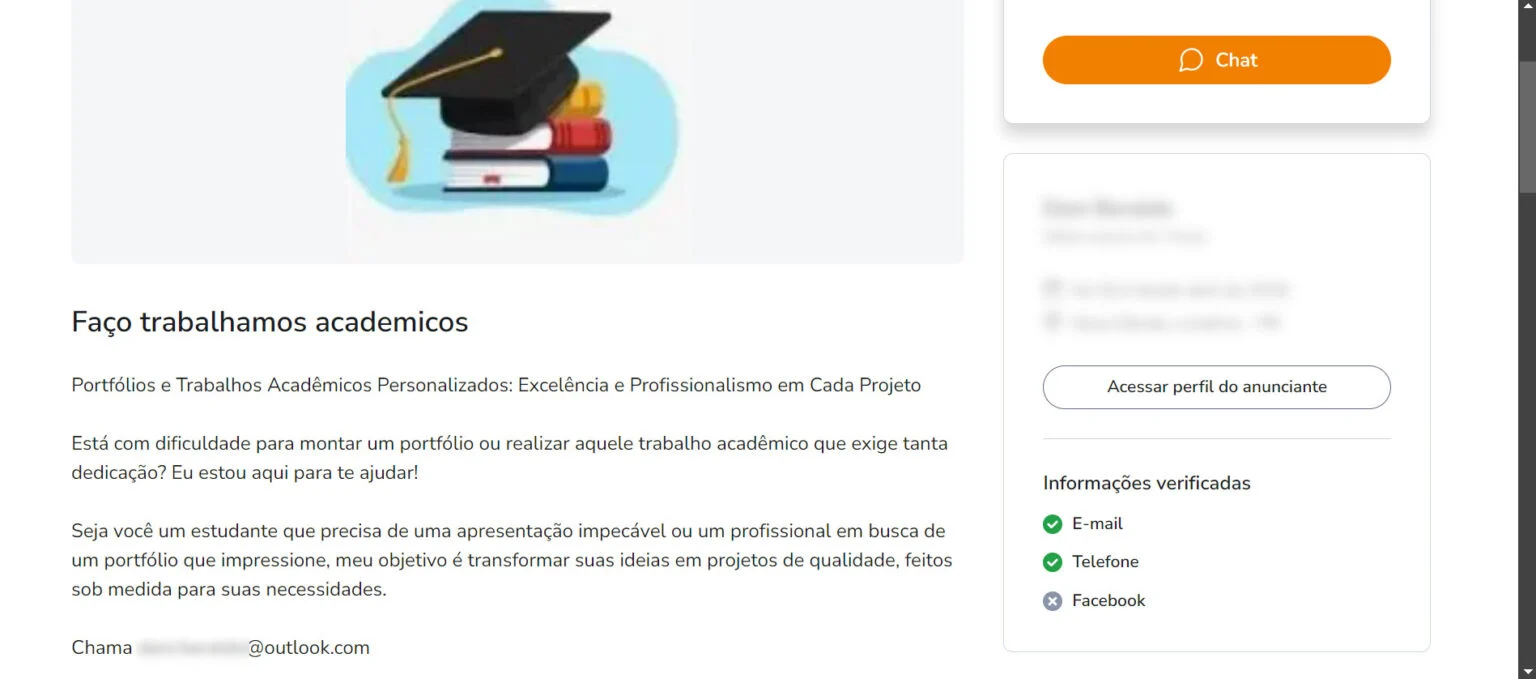 Venda de trabalhos acadêmicos online abre brechas para crime