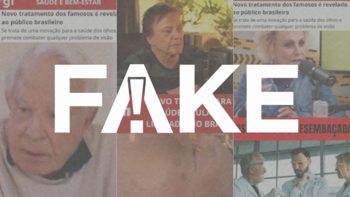 Deepfake engana vendendo 'colírio milagroso' mostrando famosos; produto pode oferecer riscos | Saúde