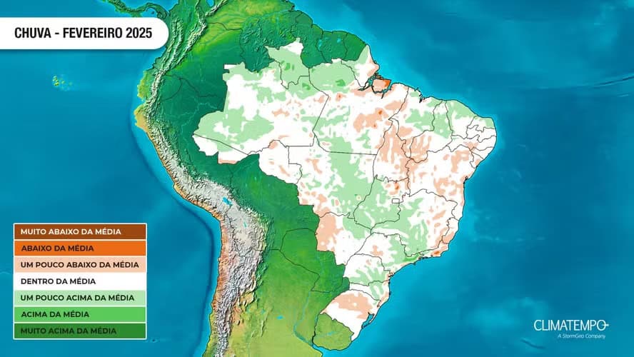 Confira a previsão do tempo para fevereiro em todo o Brasil