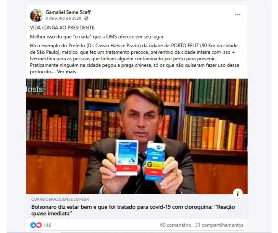 Desembargador que deu prisão domiciliar a assassino de petista segue Bolsonaro e critica STF