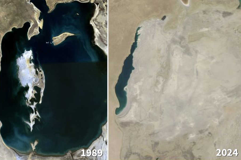 Lago que ja foi o 4º maior do mundo se tornou um...