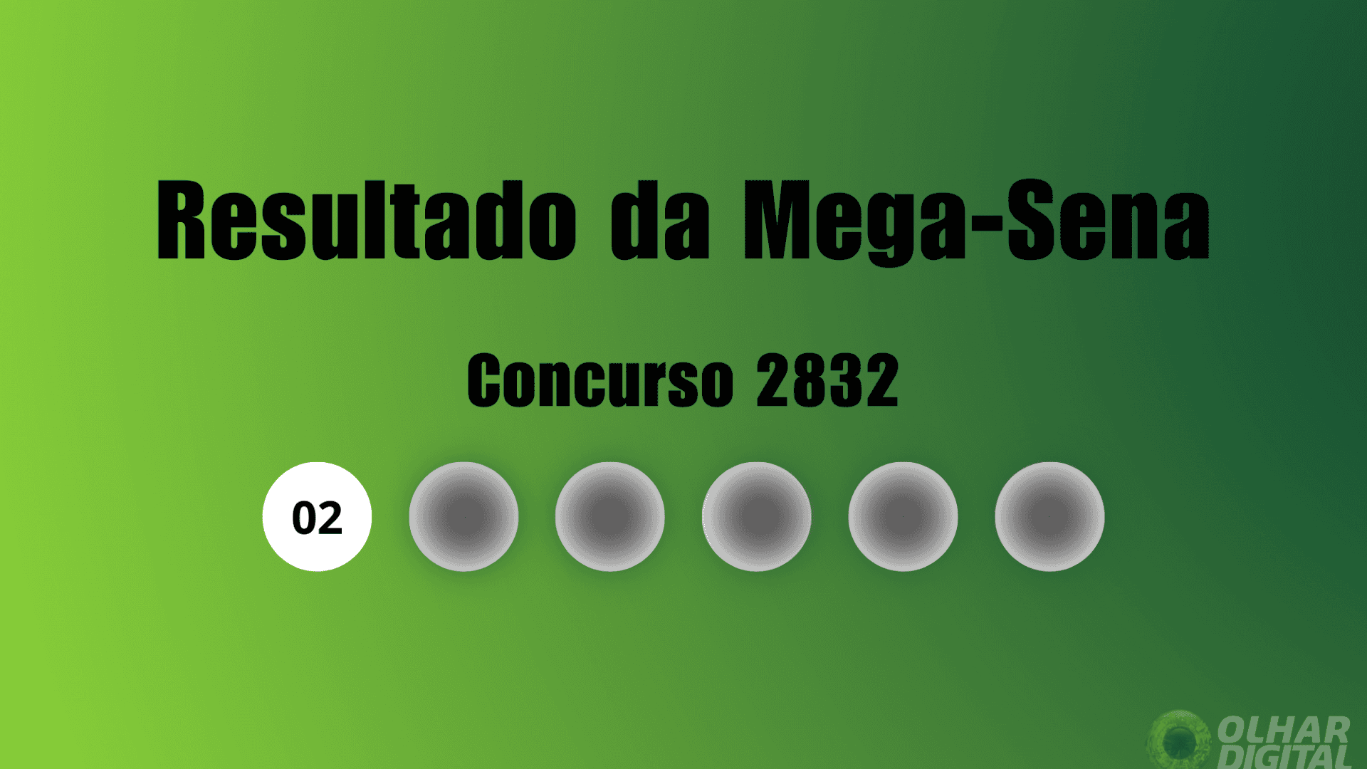 Mega-Sena 2832: veja resultado de hoje, sábado (22)