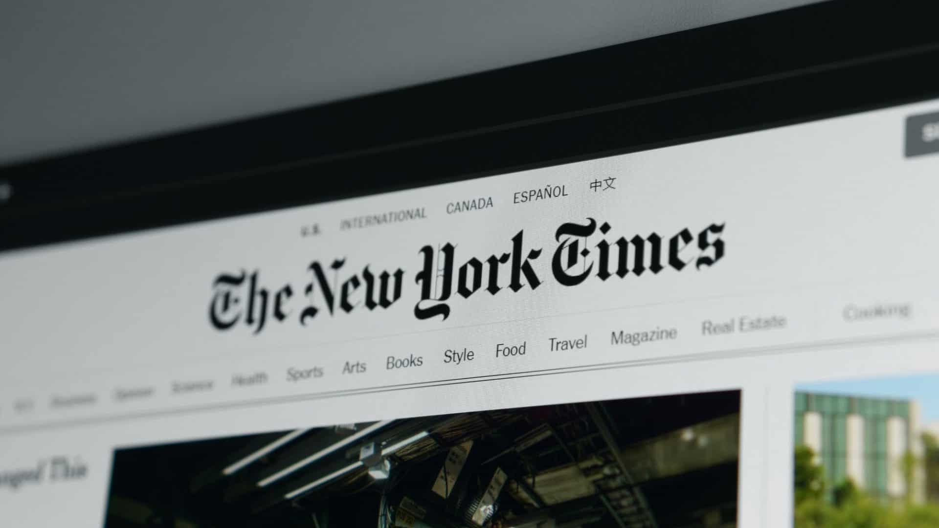 New York Times anuncia uso de IA em sua redação