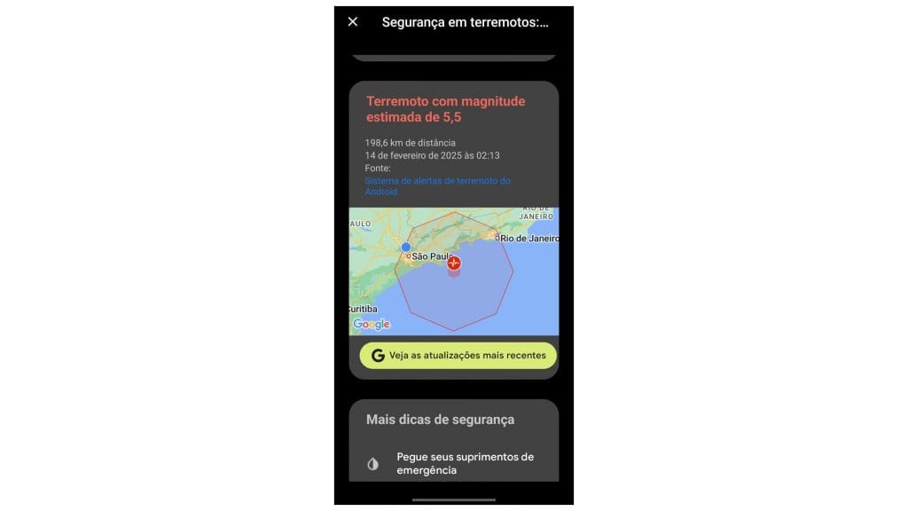 Saiba onde estão acontecendo todos os terremotos no mundo