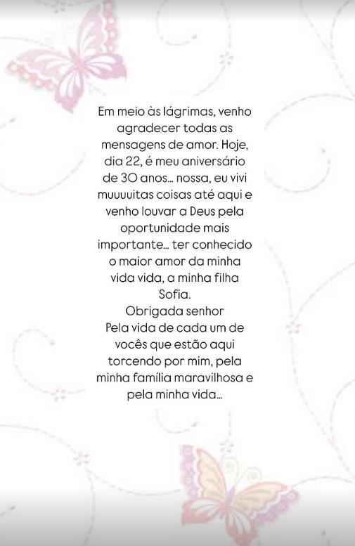 'Vivi muitas coisas até aqui'