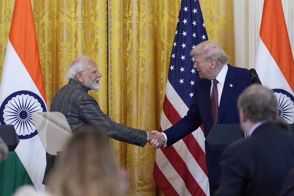 Trump e Modi anunciam plano para dobrar o comércio entre EUA e Índia | Mundo