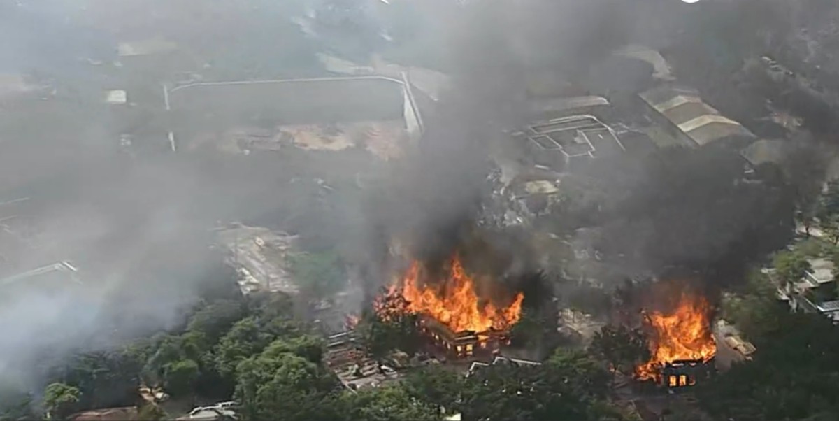 Incêndio atinge área dos Estúdios Globo no Rio de Janeiro | Rio de Janeiro