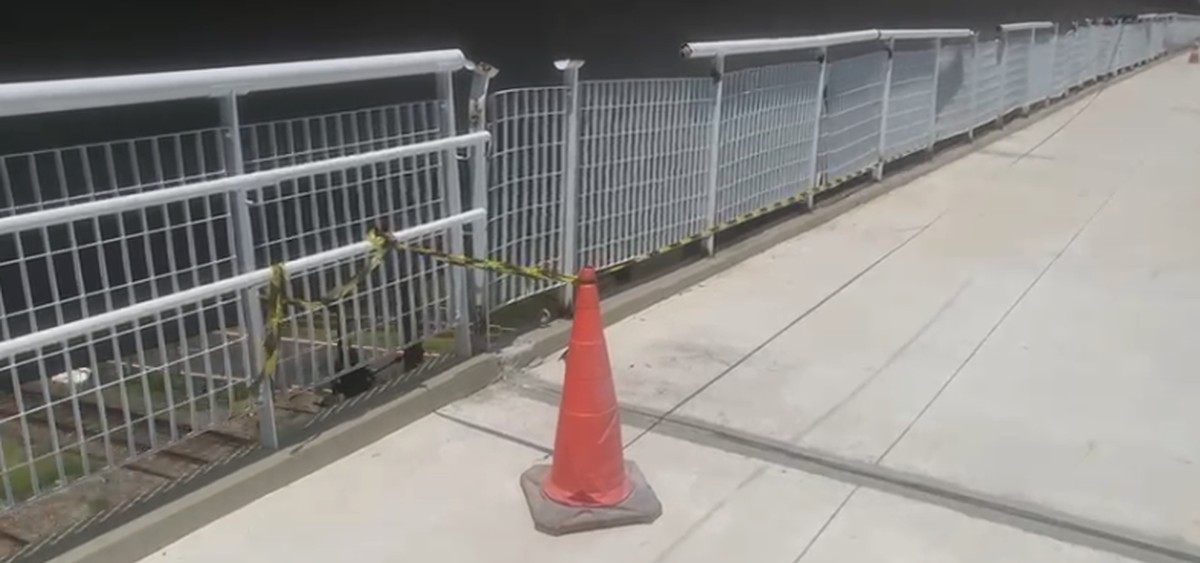Ciclopassarela recém inaugurada em São Paulo fica danificada após chuvas; veja vídeo | São Paulo
