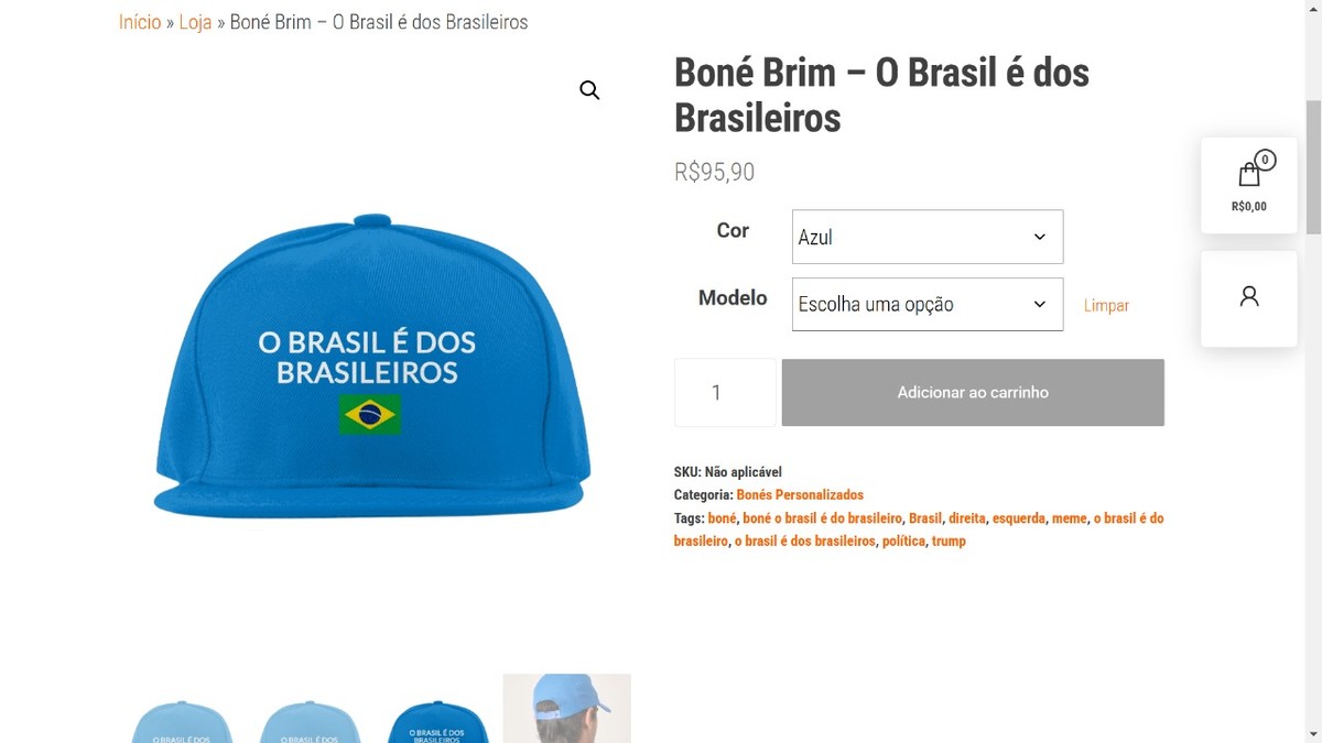 'Guerra dos bonés' entre governo Lula e oposição chega a lojas online: preços variam entre R$ 50 e R$ 120 | Política
