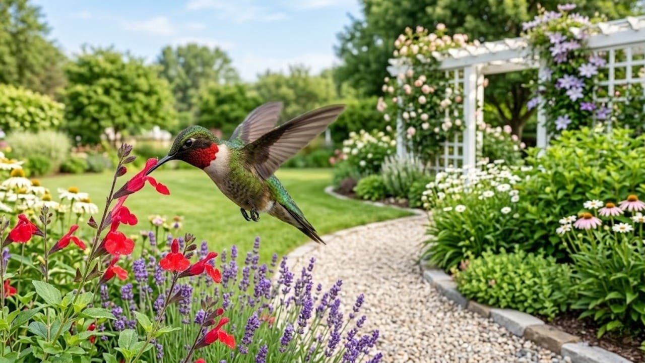 10 dicas para atrair beija-flores no seu jardim: combo Gaillardia e Lantana