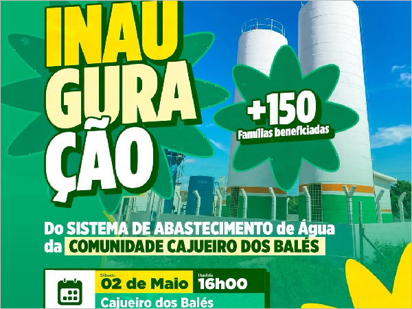 Água Para Todos: Crateús Inaugura Sistema de Abastecimento de Água