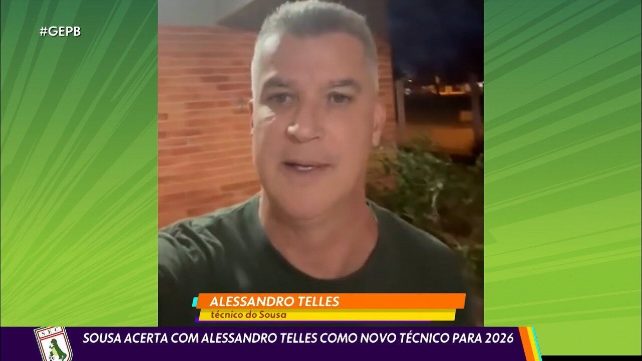 Alessandro Telles comemora acerto com o Sousa: "Feliz demais em vestir as cores do Dinossa