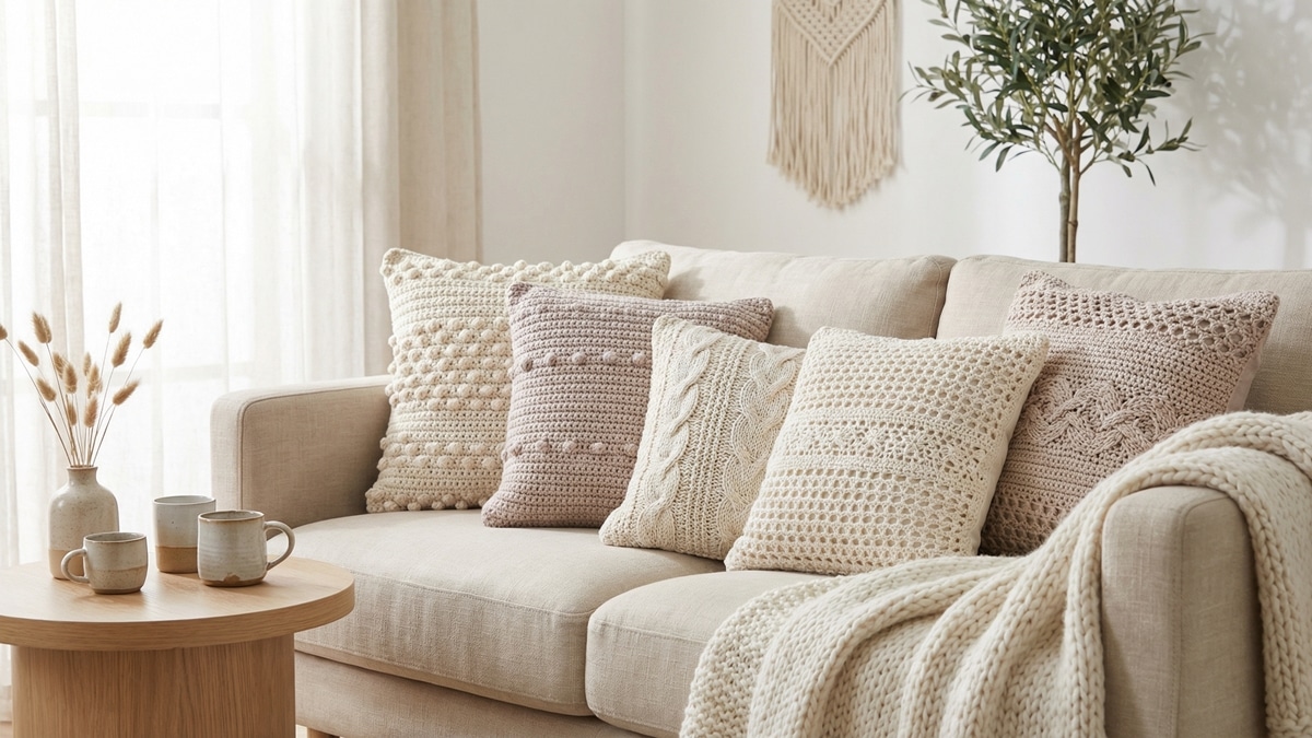 Almofadas de Crochê Incríveis: Renove o Estilo do Seu Sofá com Peças Únicas